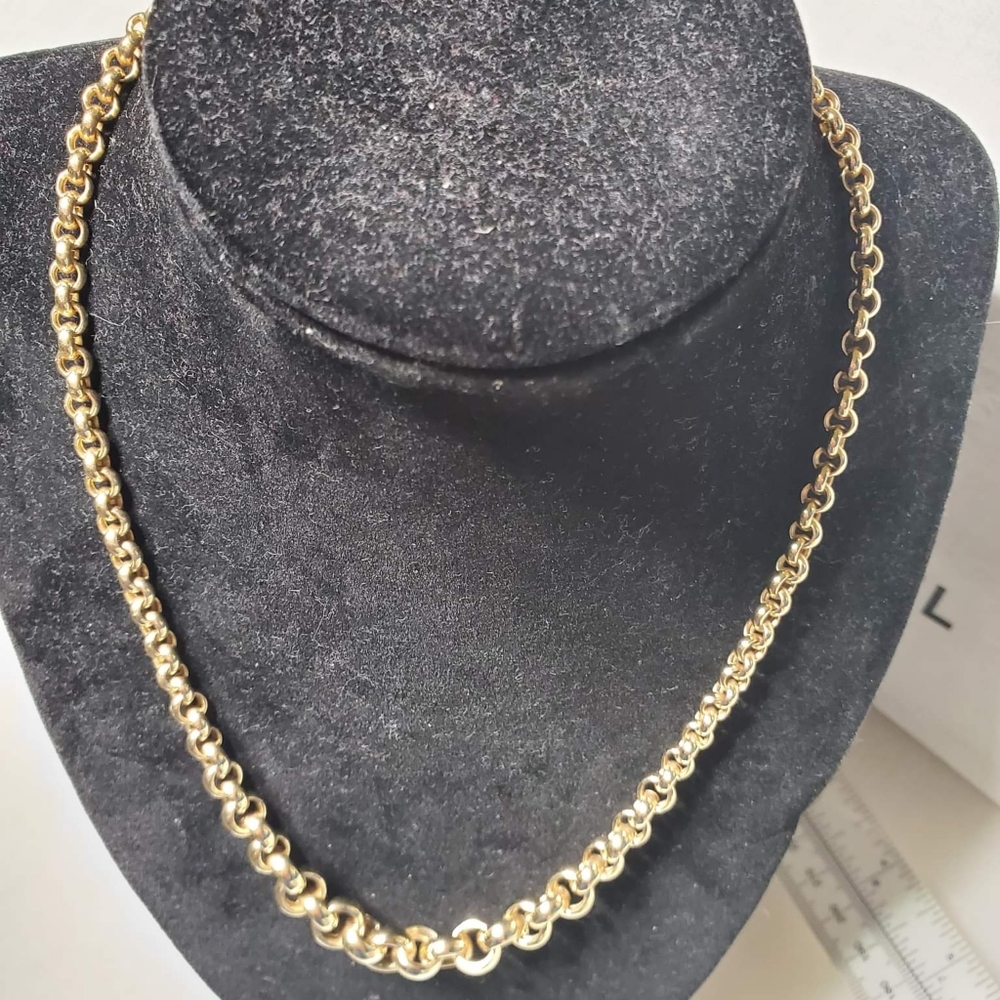 14k rolo hollow chain, link size .40" & 18" long